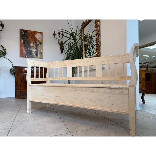 Rustic Wood Kitchen Bench For Sale - Image 18 of 18