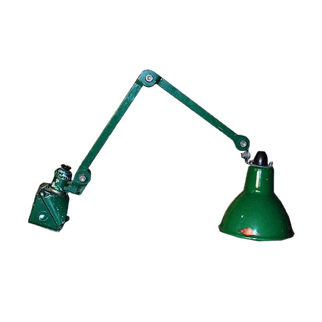 Vintage Industrial Machinist Lamp from EDL, 1930s For Sale