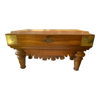 Vintage French Mini Butcher Block Charcuterie Table Top Cutting Board For Sale