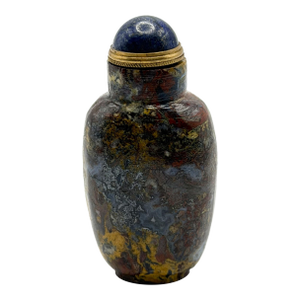 Colorful Vintage Stone Snuff Bottle