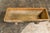 A pair of faux-bois trough shaped planters circa 1930, made of concrete with grey and orange tones. Enhance your outdoor...