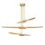 Concorde Chandelier, Natural Brass For Sale - Image 9 of 9