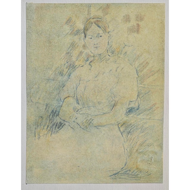 Berthe Morisot, Sitting Girl, 1918, Lithograph For Sale - Image 3 of 10