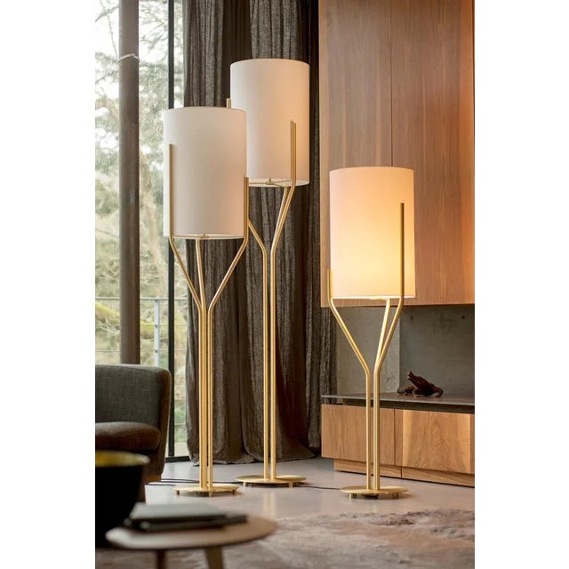 Arborescence Satin Brass Floor Lamp by Hervé Langlais For Sale - Image 6 of 7
