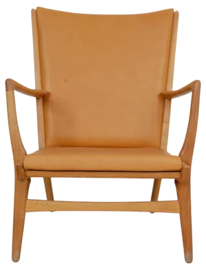 AP-16 Chair in Cognac Anilin Leather by Hans Wegner, 1970s