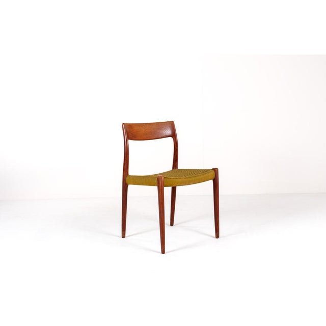 Model 77 Dining Chairs in Teak by Niels Otto Møller for J.L. Møllers, 1960s, Set of 4 For Sale - Image 4 of 12