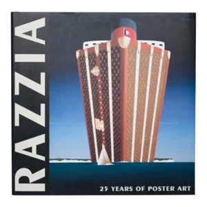 2007 Gerard Razzia '25 Years of Poster Art' Art Deco Black & White,Red,Gray,Blue,Brown Book