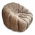 Modern Tufted Mushroom Velour Swivel Chair For Sale - Image 10 of 12