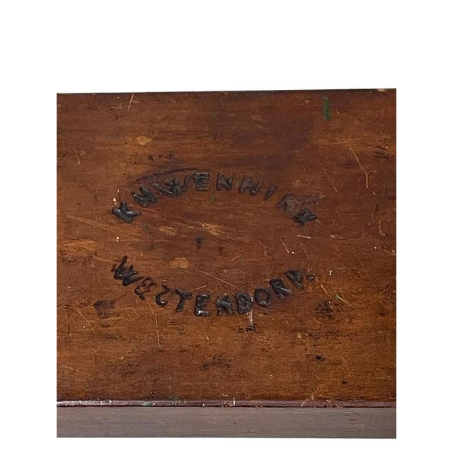 A Dutch 19th century wooden gingerbread mold A wooden mold for making cookies in the shape of Royal crowns, which was made...