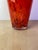 Henry Dean Mouth-Blown Red & Black Speckled Glass Vase, Signed For Sale In Seattle - Image 6 of 10