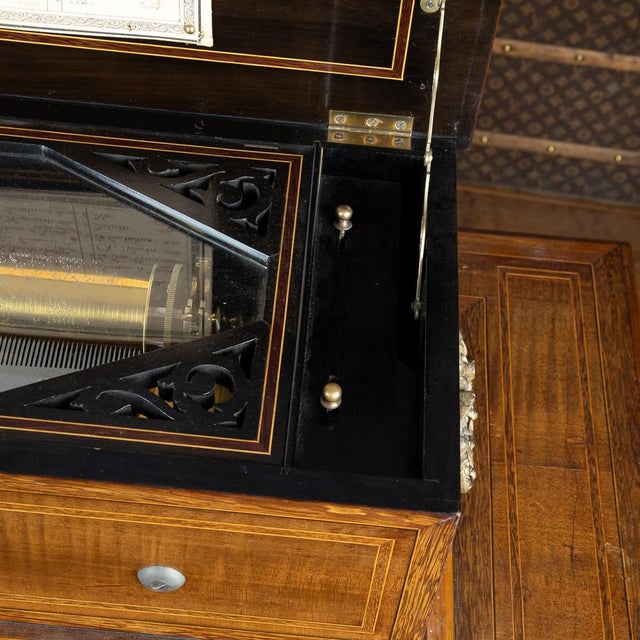 Antique 19th Century Cylinder Music Box from Lecoultre Frères of Geneva, Switzerland, 1880s For Sale - Image 11 of 18