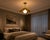 Contemporary Scalloped Brass Pendant Light, Handcrafted Solid Brass Scalloped Pendant With Opal Glass Globe For Sale - Image 3 of 12