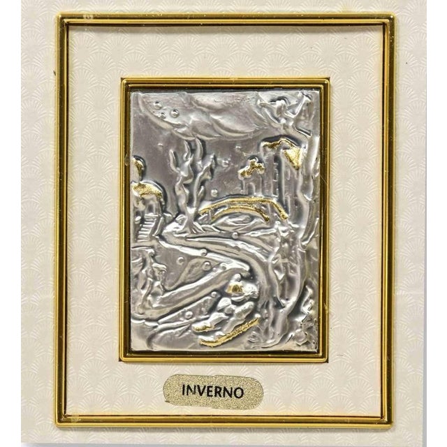 Winter is an original modern artwork realized in the 1970s. Realized by Euroesse (label on the back) The artwork is...