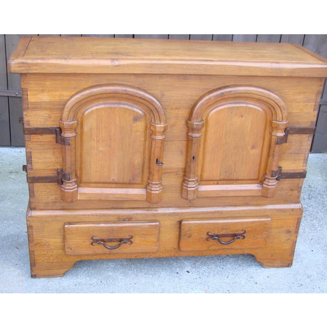 Rustic Oak Chest of Drawers, 1950s For Sale - Image 9 of 13