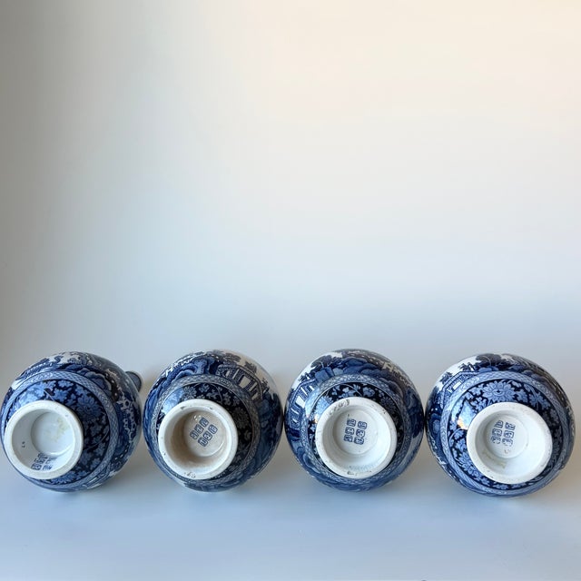 Antique Real Willow Vases by Booths, 1905, Set of 4 For Sale - Image 4 of 14