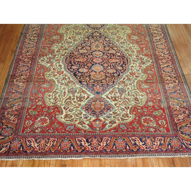 Antique Sarouk Ferehan Rug, 8'5'' X 11'7'' For Sale In New York - Image 6 of 9