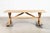White Large Mid-Century English Bleached Oak Frame Refectory Table, 1970s For Sale - Image 8 of 18