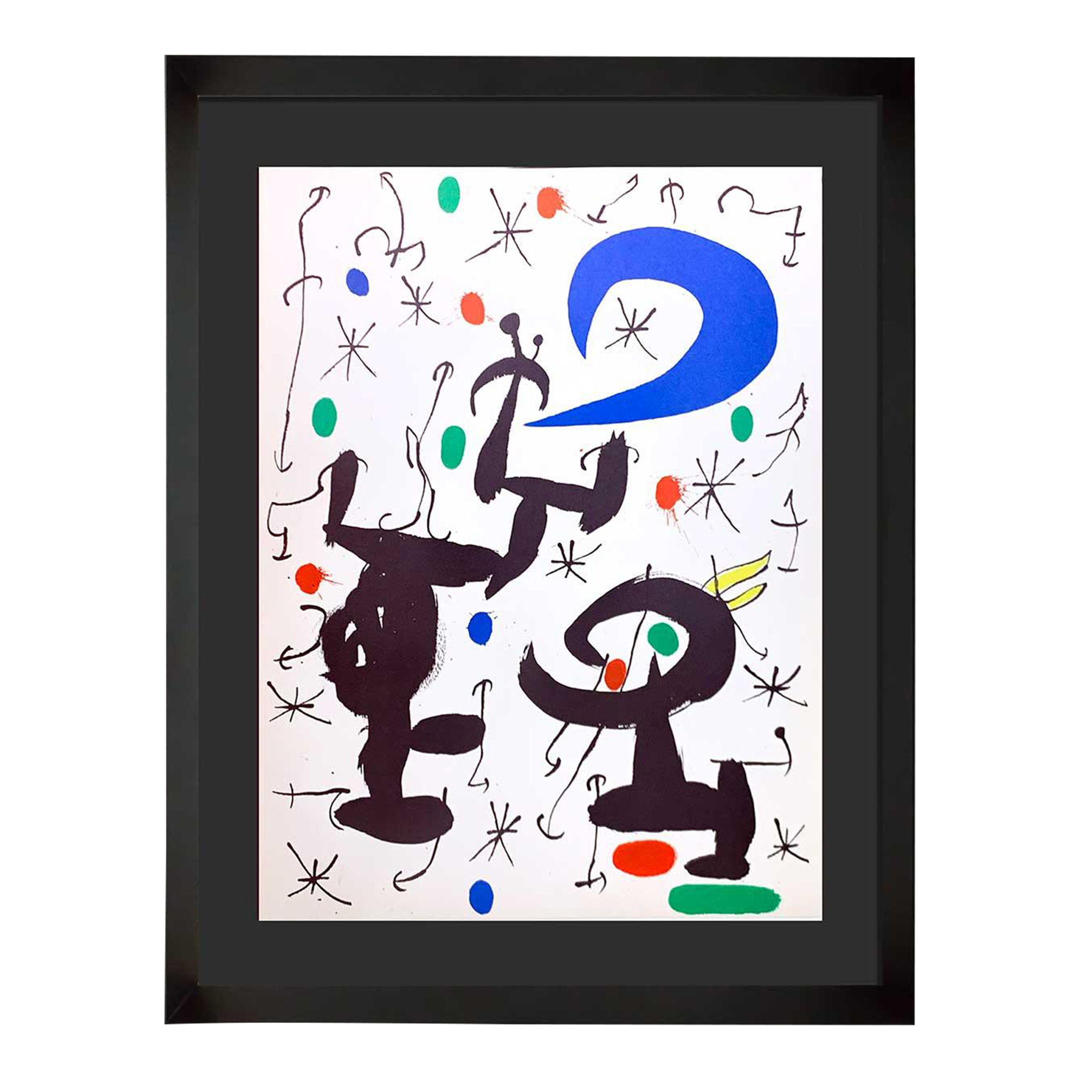 Joan Miro Original 1968 Color Lithograph Numbered Limited Ed. W