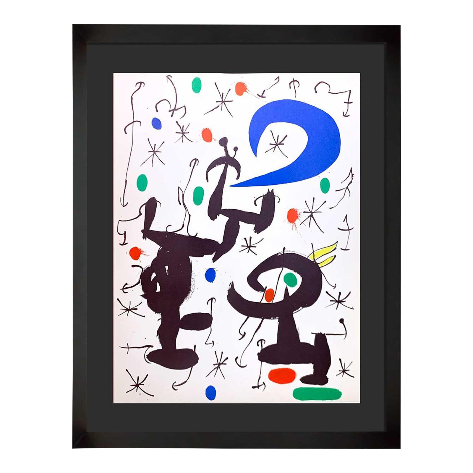 Joan Miro Original 1968 Color Lithograph Numbered Limited Ed. W