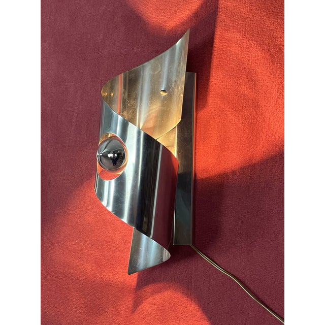 1960s Mid-Century Modern Steel Wall Lamps, 1960s, Set of 2 For Sale - Image 5 of 14