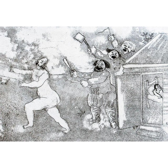 La Suite tout Nu - Original Etching by M. Chagall - 1948 1948 For Sale - Image 3 of 4
