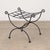 Pair of 1920s French Curule Iron Stools For Sale In Los Angeles - Image 6 of 10