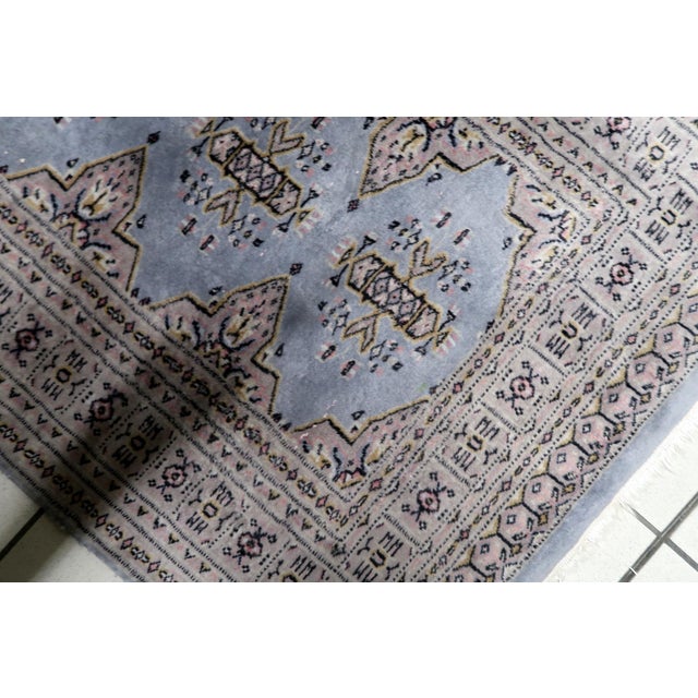 1950s, Vintage Uzbek Bukhara Handmade Rug 3 X 5 For Sale - Image 10 of 12