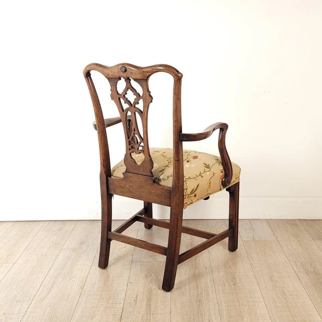 Victorian Chippendale Style Armchair For Sale - Image 4 of 9