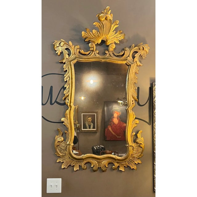 Antique Early 19th Century Italian Gild Gilt Mirror For Sale - Image 9 of 9