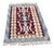 1980s Farmhouse Blue Hand Knotted Oushak Kilim For Sale