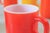Orange Vintage Hazel Atlas Milk Glass Mugs, 60's Orange Peel Texture S/6 For Sale - Image 8 of 12