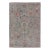 Modern All-Over Floral Oushak With a Light Blue-Gray Background and Multi-Color Rug For Sale