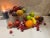 Mid-Century Modern 50 Pieces of Vintage Faux Fruits in Large Glass Bowl For Sale - Image 3 of 6