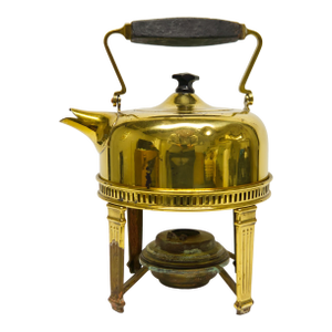 Sternau & Co New York Brass Spirit Kettle With Burner