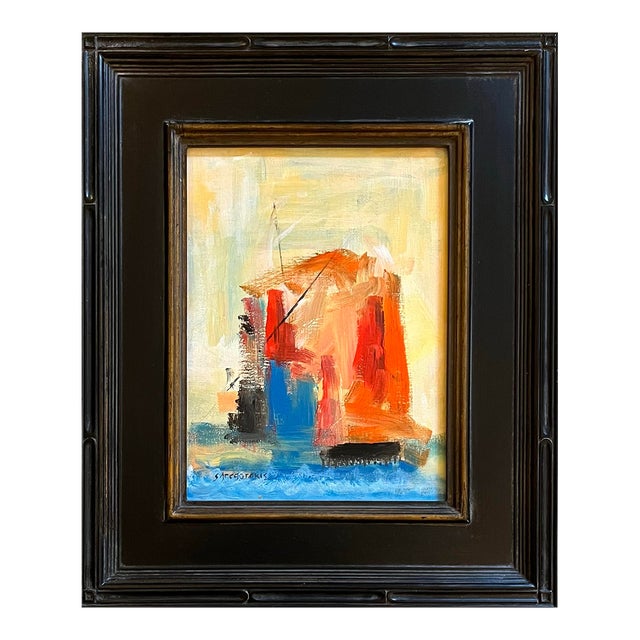 Abstract Expressionist Painting Untitled by Satori Gregorakis For Sale