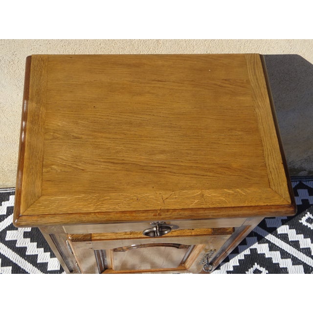 Small Oak One-Door Jam Buffet, 1970s For Sale - Image 10 of 18