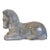 Art Deco Pottery Figure of a Recumbent Horse with Stipple Glaze For Sale