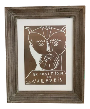 1955 Pablo Picasso Vallauris Exposition Lithograph, Framed