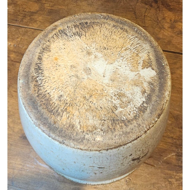 Antique Stoneware Salt-Glazed Crock For Sale - Image 9 of 10