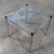 1970’s Modern Square End or Side Table by James David Cylindrical Chrome Tube Frame & Glass Top For Sale - Image 14 of 18