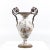 Ornate Bronze and Ceramic White Vase This vase measures: 11.5 wide x 8 deep x 17.75 inches high We take our photos in a...
