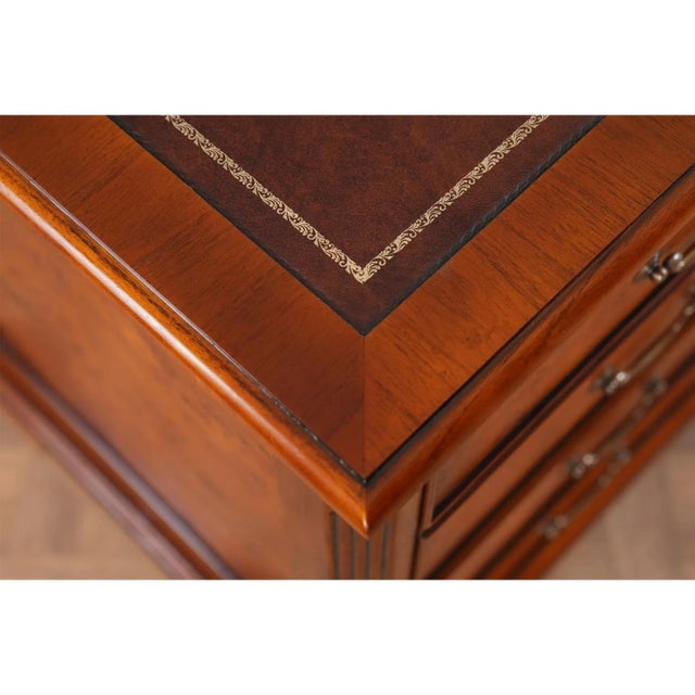 Country Estate Four Drawer File Cabinet For Sale - Image 10 of 11