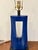Modern Currey & Co Modern Sculptural Blue Lamp For Sale - Image 3 of 4