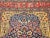 Vintage Persian Tabriz Area Rug, Floral Pattern, Handwoven Wool, Navy & Red, 4’ X 6’ For Sale - Image 9 of 12