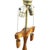 1950s 1950s Restored Koa Wood & Rattan Sculptural Floor Lamp With Ricemat Wrap, Pair For Sale - Image 5 of 8