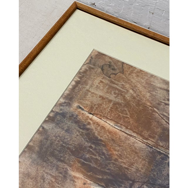 Abstract Robert Andrew Parker Mid Century "Abstraction" Original Watercolor C.1960 For Sale - Image 3 of 9