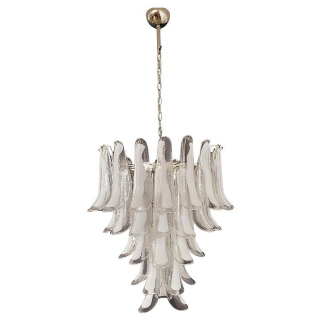 Italian Murano Petals Chandelier, 1970s For Sale - Image 6 of 13