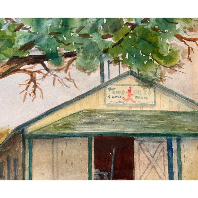 Traditional Verna Johnston Peck Landscape Watercolor For Sale - Image 3 of 5