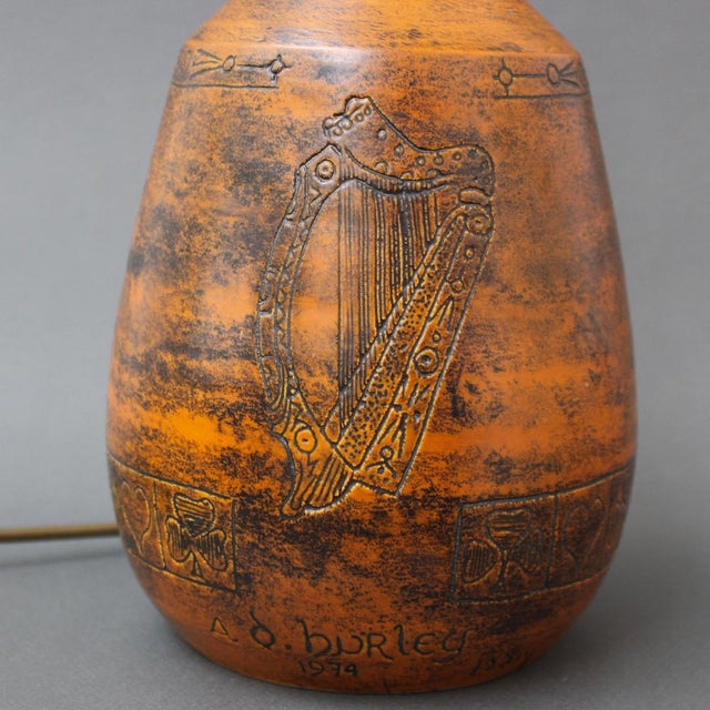 Vintage Ceramic Table Lamp by Jacques Blin, 1970s For Sale - Image 14 of 18