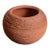 Sculptural Ribbed Terracotta Planter, California Modern Studio Pottery Style For Sale